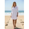Robe chemise en lin Femme Koh-Lanta